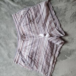 Maurices pull on striped lined shorts